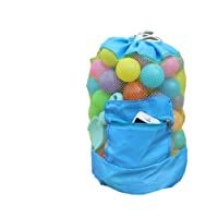 Bolsa de malla grande para niños- de BETTERLE- mochila con cordón para la playa- natación- juguetes de piscina- voleibol…